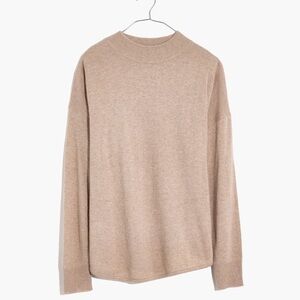 Madewell Tan Mock Turtleneck Sweater Relaxed Fit
